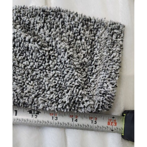 Faux Fur Cowl Neck Long Sleeve Sweater Gray Soft Cozy Women's Medium - Picture 10 of 12